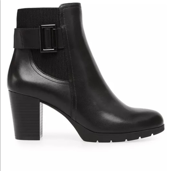 ANNE KLEIN ankle boots Black color size 9M - Picture 2 of 5